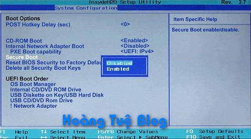 Cách Tắt Chế Độ Secure Boot Và Mở Chế Độ Boot Legacy