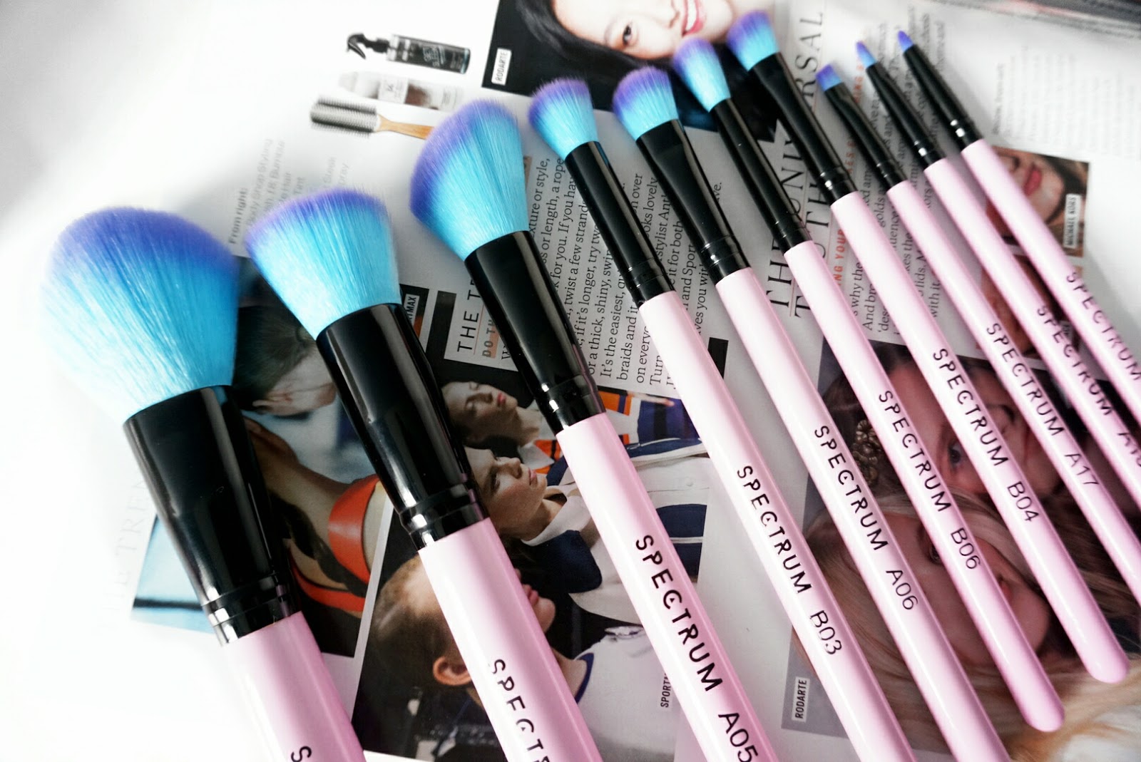 JOYCE LAU SPECTRUM COLLECTIONS 10 PIECE ESSENTIAL MAKEUP BRUSH SET