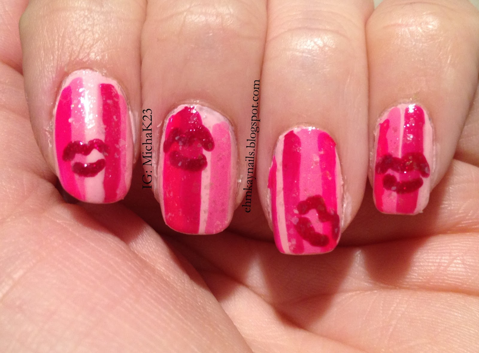picture of valentine's day nail art