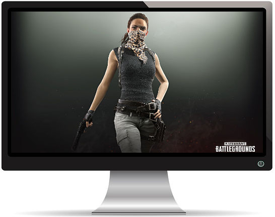 PUBG Fille Bandana Fauve - Fond d'écran en Full HD 1080p