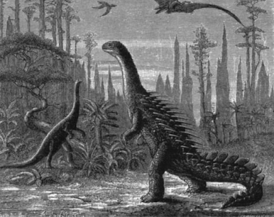 Ilustraciones antiguas de dinosaurios
