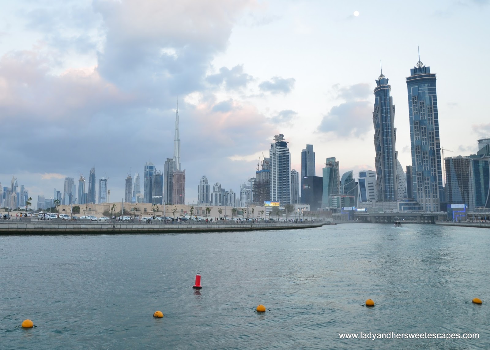 Sunset Stroll along Dubai Water Canal Lady & her Sweet Escapes