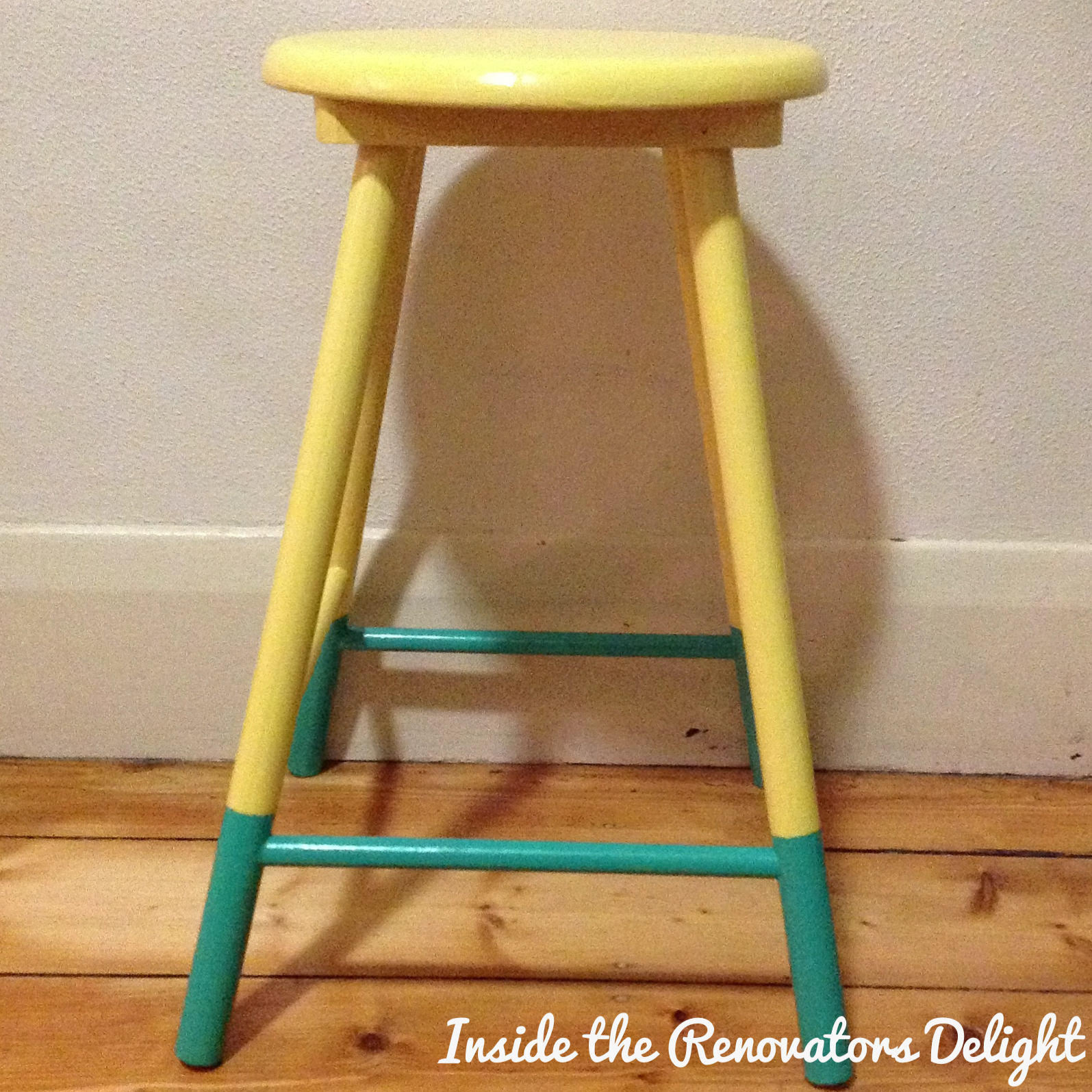Inside the Renovators Delight Weekend project Paint dipped stool