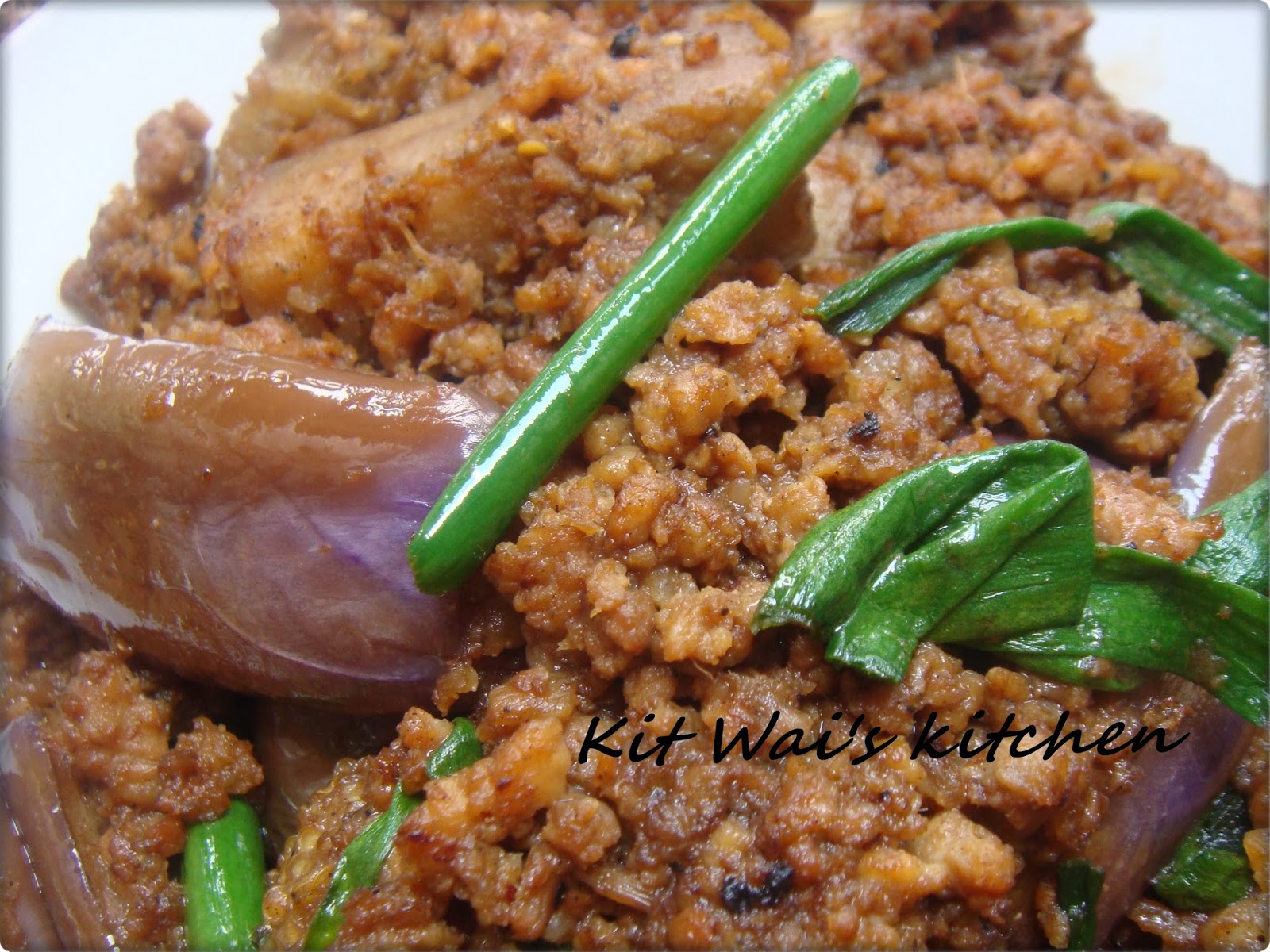 Kit Wai's kitchen 酱烧茄子煲 Chili & Garlic Eggplant