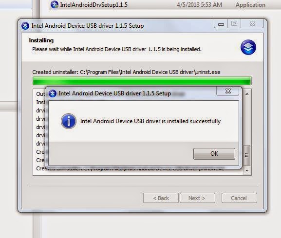 Usb driver setup