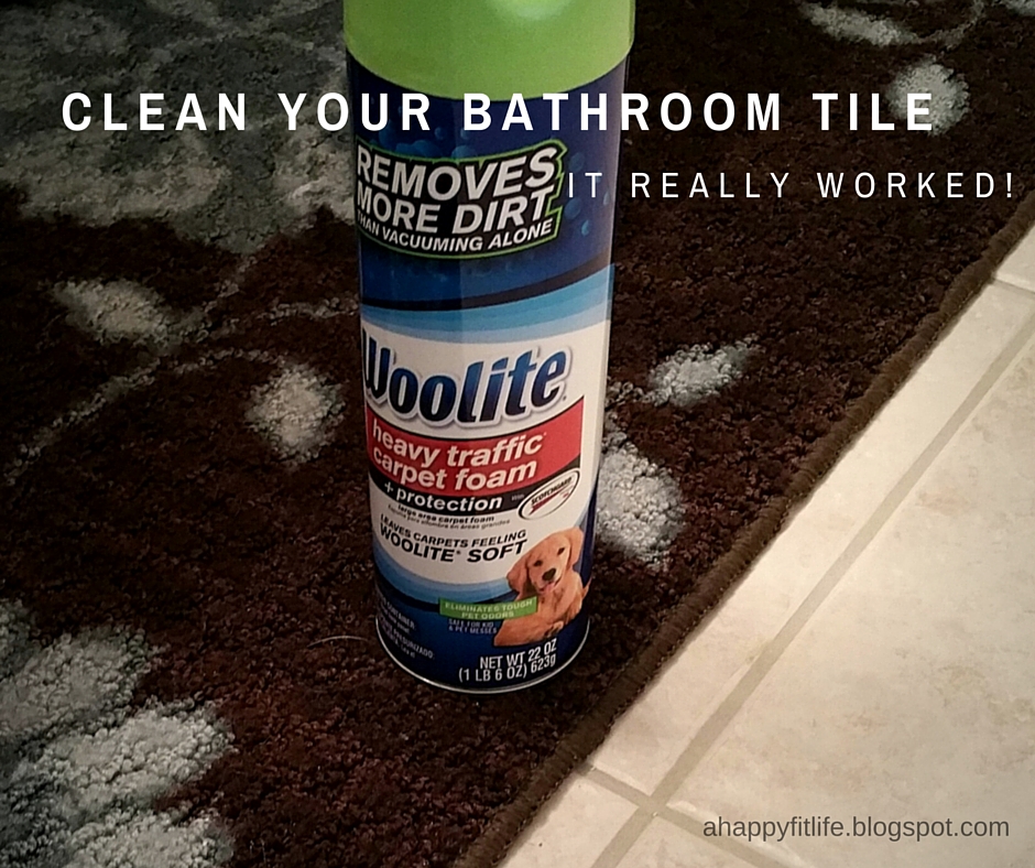 A Happy Fit Life with Christina Clean your bathroom tile with carpet cleaner? Oh yes!!!