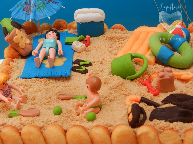 ¡VERANO! TARTA PLAYA O CHARLOTA A LOS DOS CHOCOLATES Repostería con