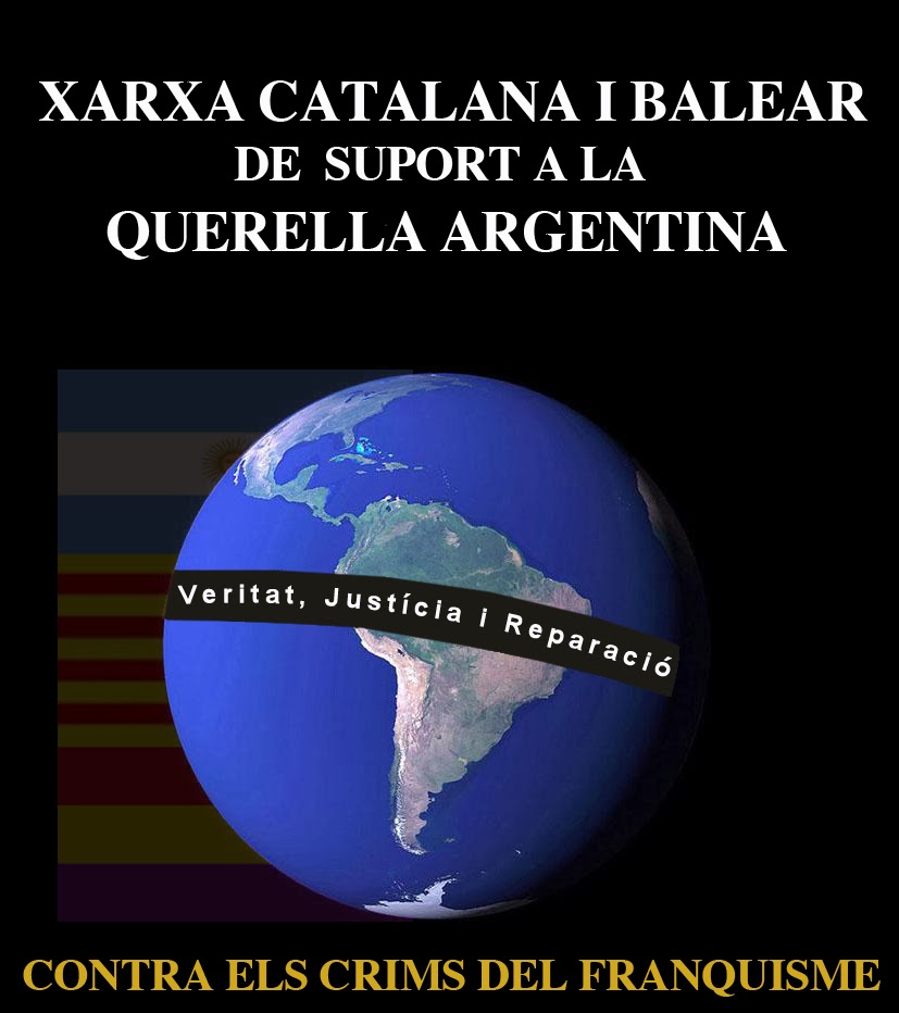Blog Xarxa catalana i balear de suport a la querella argentina