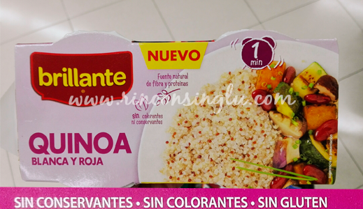 quinoa sin gluten brillante