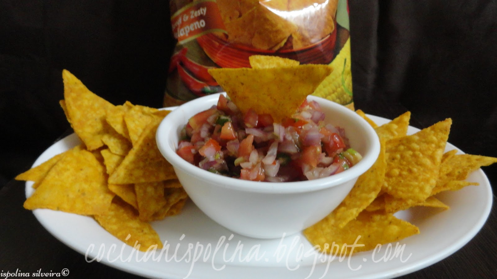 Cocinanispolina Tortilla Chips with Tomato salsa Dip