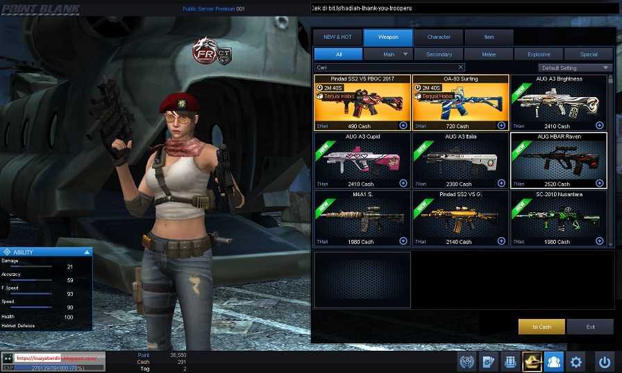 Flash Sale Game Pb Evo Garena Pointblank Oa 93 Surfing Dan Pindad Ss2 V5pbgc 2017 Kriss S V Holy Blaze