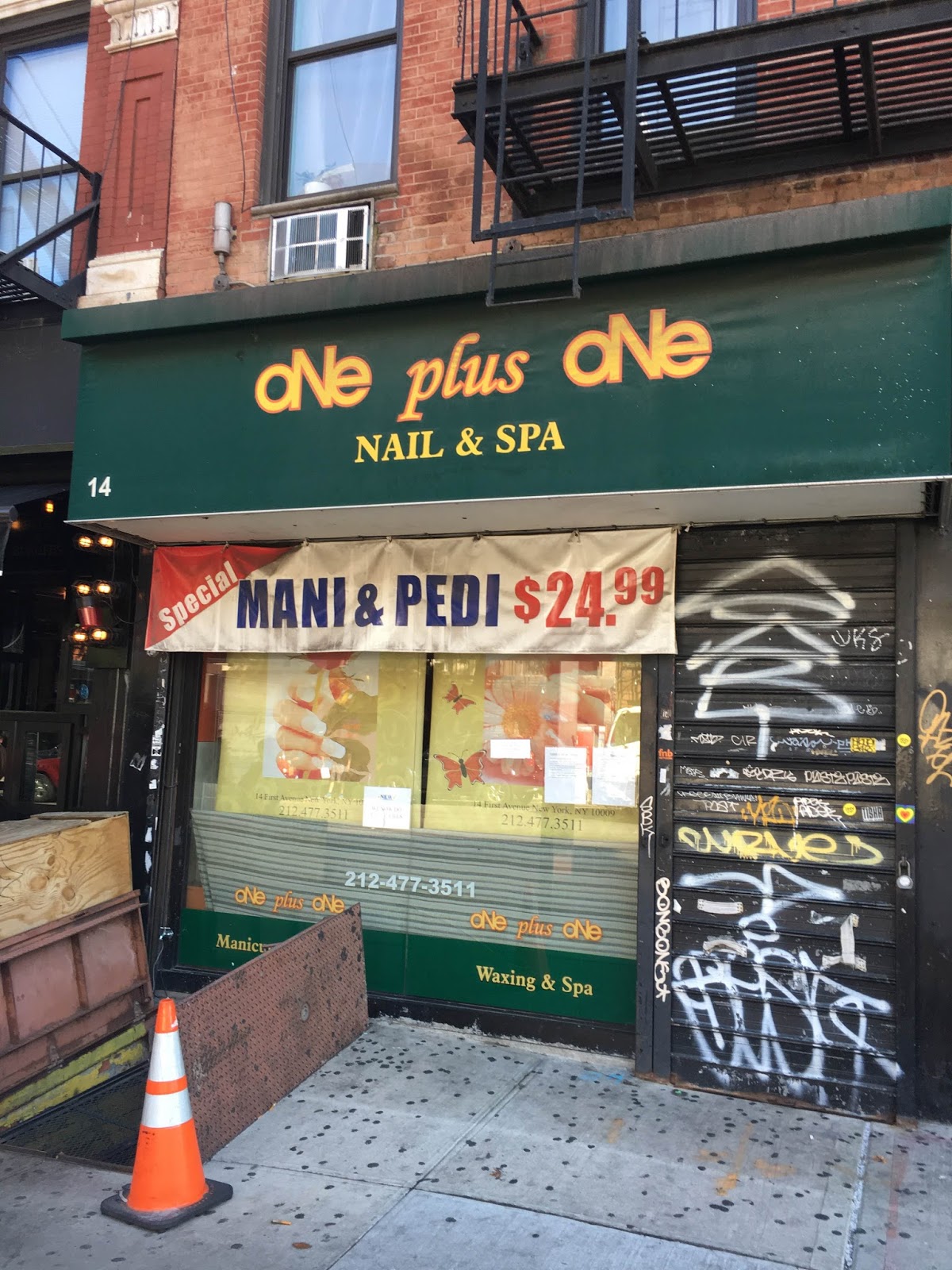 EV Grieve The nail salon One Plus One has closed on 1st Avenue