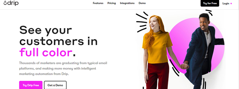 Drip lets you create personalised marketing campaigns for people, not robots