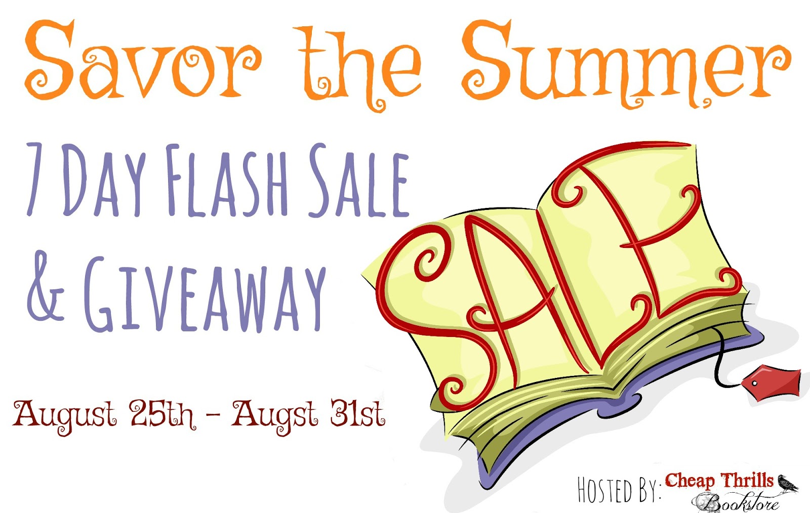Savor the last of summer with over 50 GREAT bargain priced BOOKS!