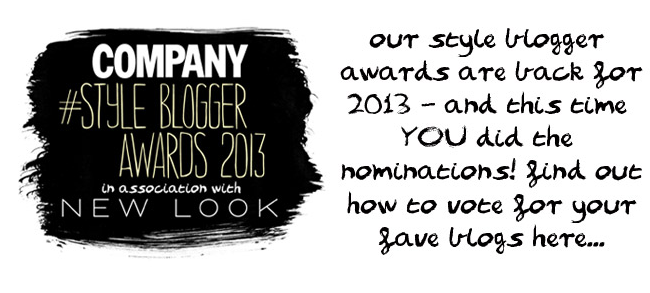 Stylonylon Shortlisted for Company Style Blog Awards 2013 – Vote Me!