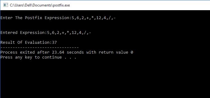Postfix Expression Evaluation For Multidigit :) - PROGRAMMING