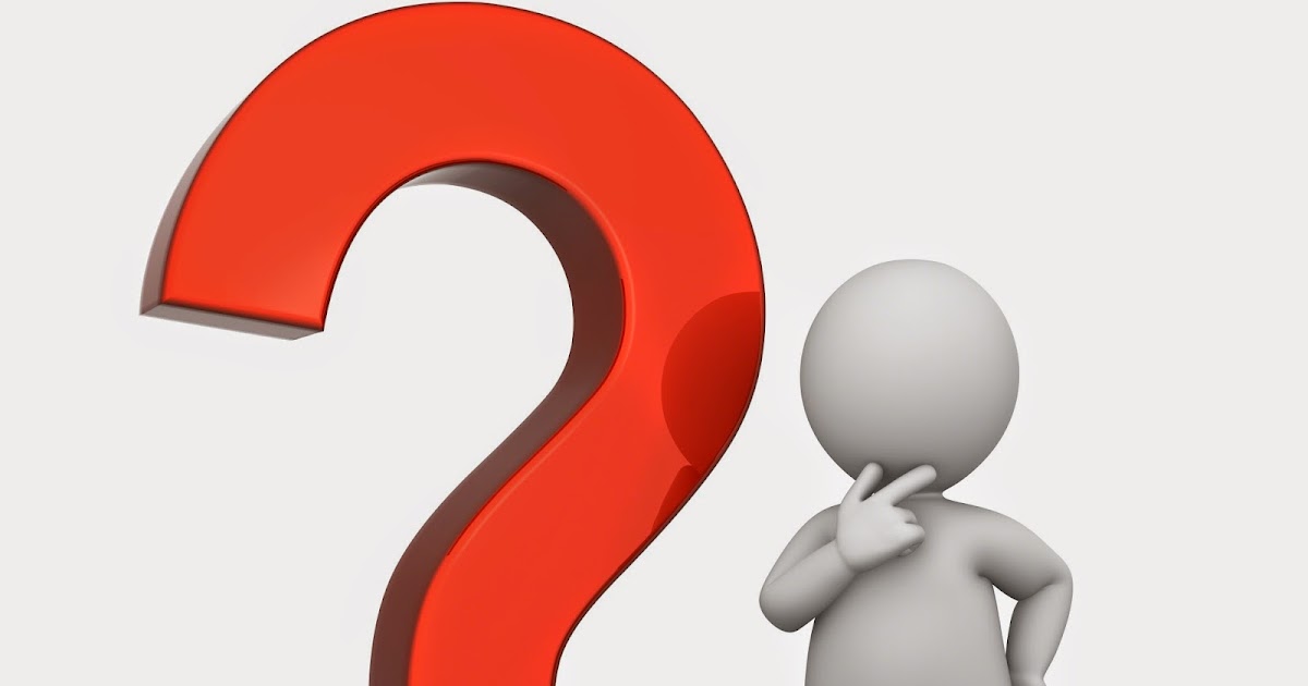 Человечек с вопросом для презентации на прозрачном фоне