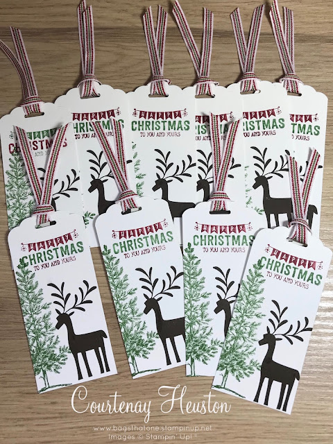 Stampin christmas tags gift til card holiday paper Bags That One!: Stampin’ Up! Christmas Gift Tags