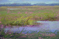 grass painting techniques simple oil easy grasses heavily textured surface makes