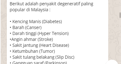Cellmaxx Malaysia: Cellmaxx Untuk Penyakit Degeneratif