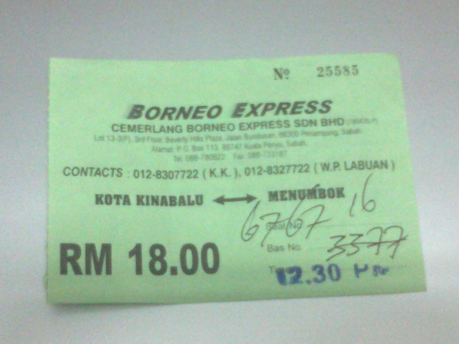 Interesting Corner of Me Kota Kinabalu >> Menumbok Bus Express