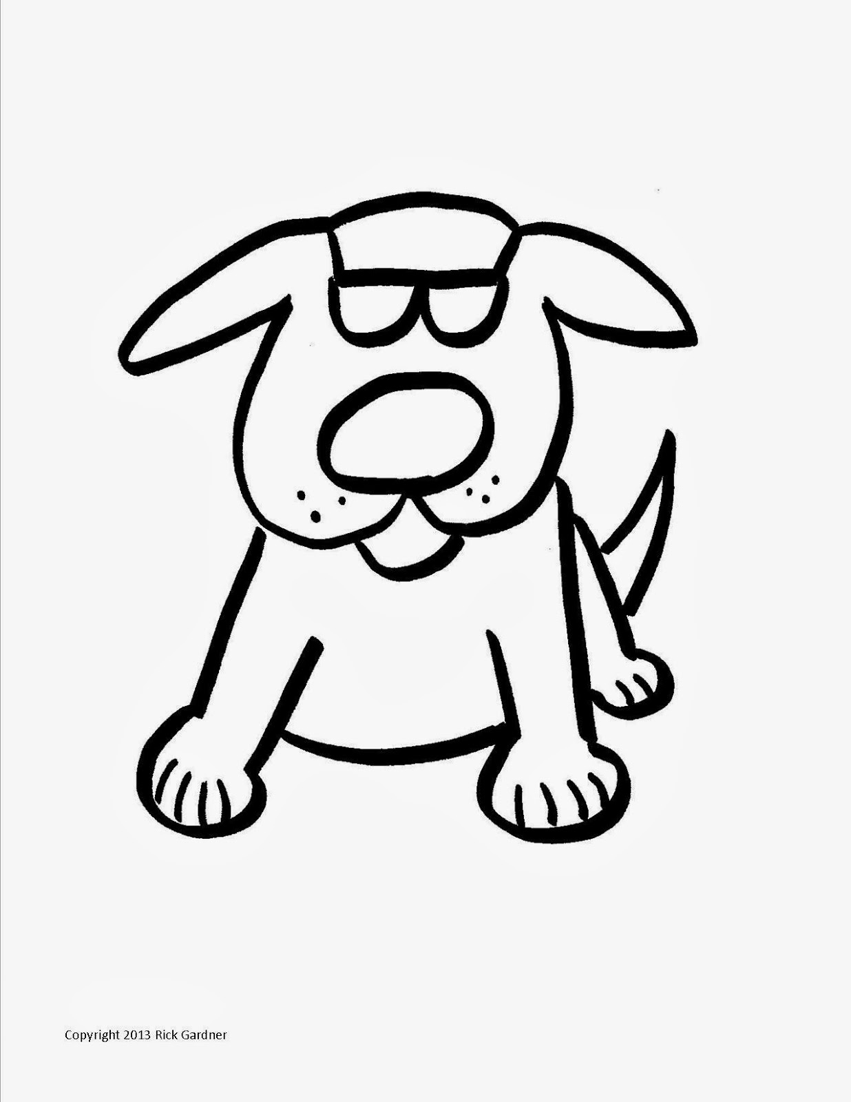 a lazy dog coloring pages - photo #5