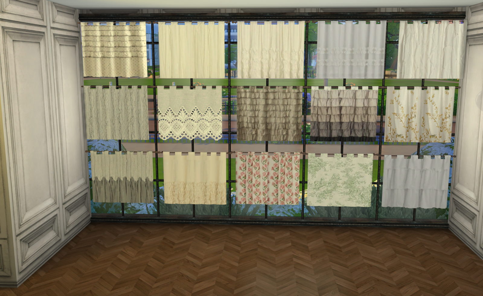 Sims 4 CC's The Best Curtains by Ilona