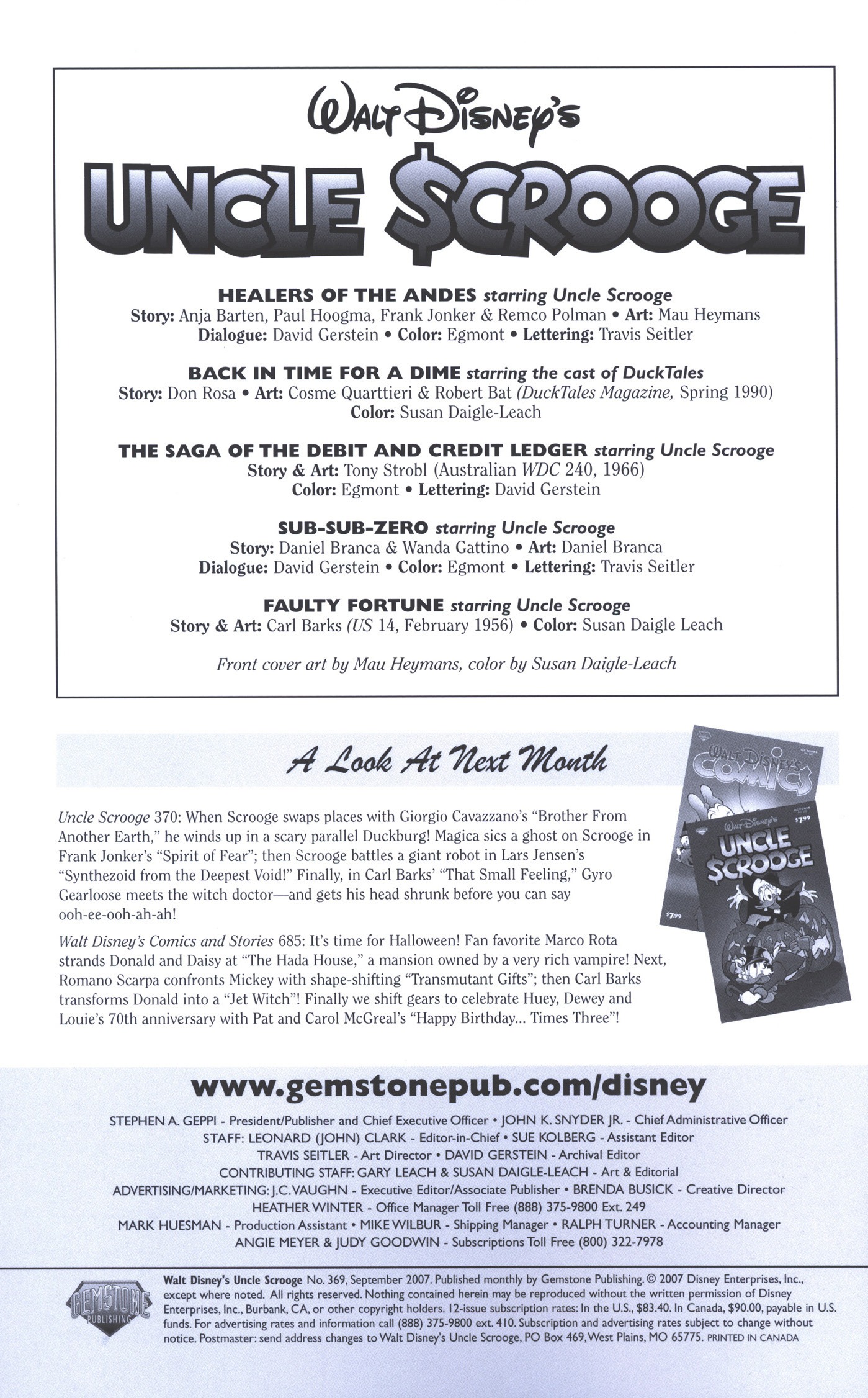 Read online Uncle Scrooge (1953) comic -  Issue #369 - 2