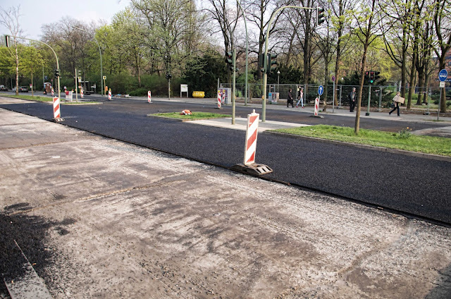 Baustelle Straßenbauarbeiten, Lübecker Straße / Turmstraße, 10559 Berlin, 03.04.2014