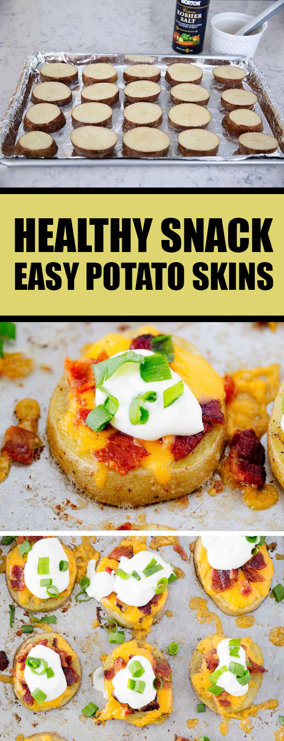 Healthy Snack Easy Potato Skins