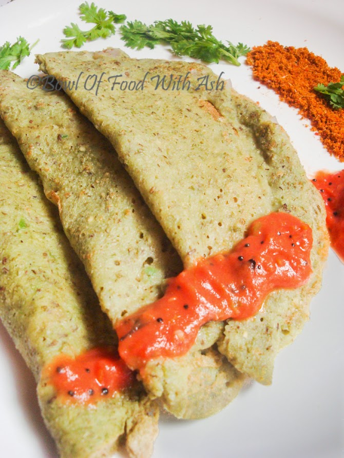 Sprouts Dosa or Moong Dal Dosa Recipe Pesarattu