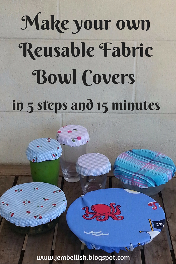 Creating my way to Success Make your own Reusable Fabric Bowl Covers