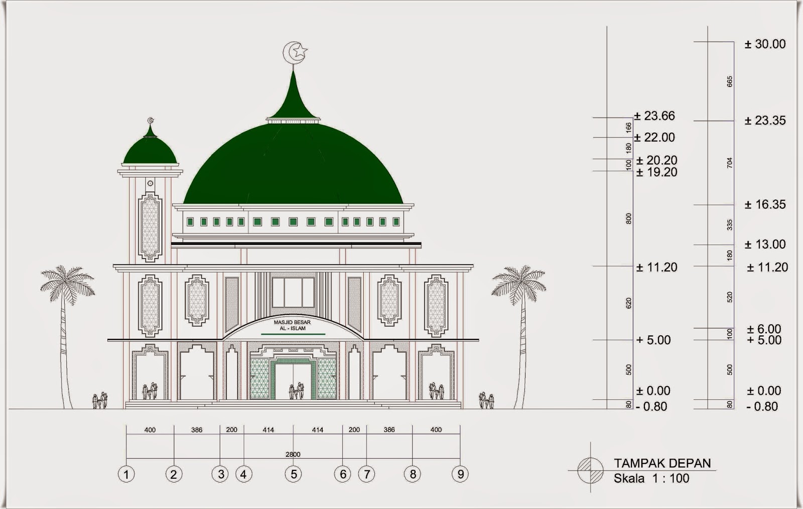 Populer Download Gambar Kerja Masjid Dwg Goodgambar
