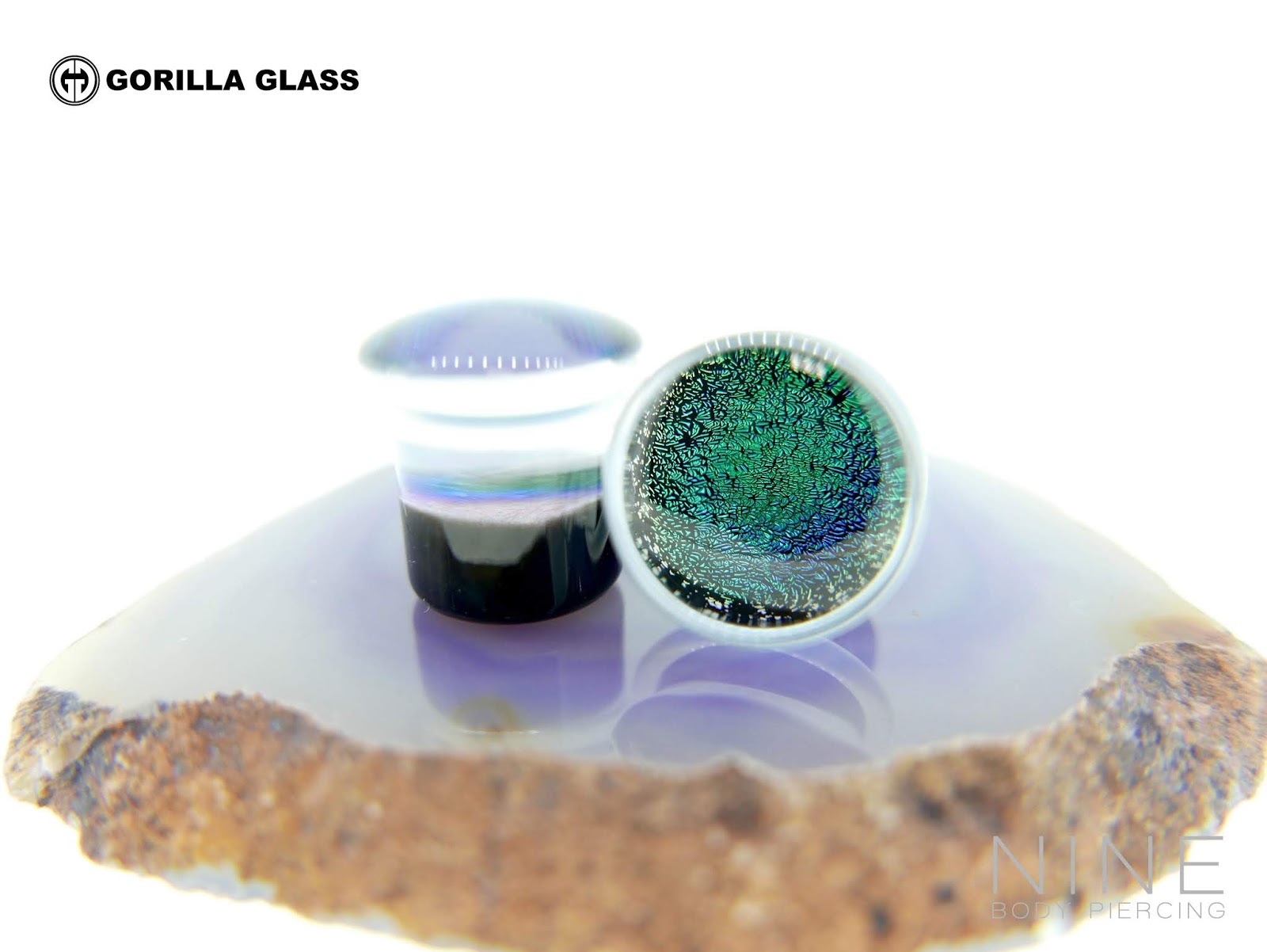 NINE BODY PIERCING BLOG Gorilla Glass Jewelry Dichroic!!! ディクロニック