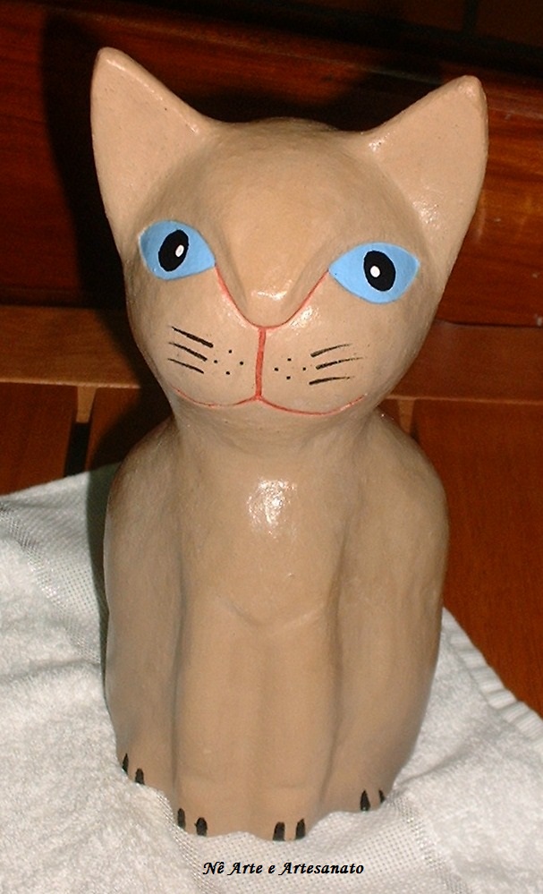Blog da Nê Arte e Artesanato!!! By Nelsi Kurz Esculturas Gatos