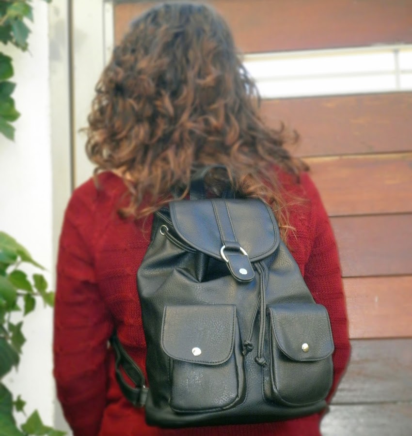 backpack, mochila, blogger, castellón, looks, spain, fashion blogger, mi vestido azul, negro, burgundy