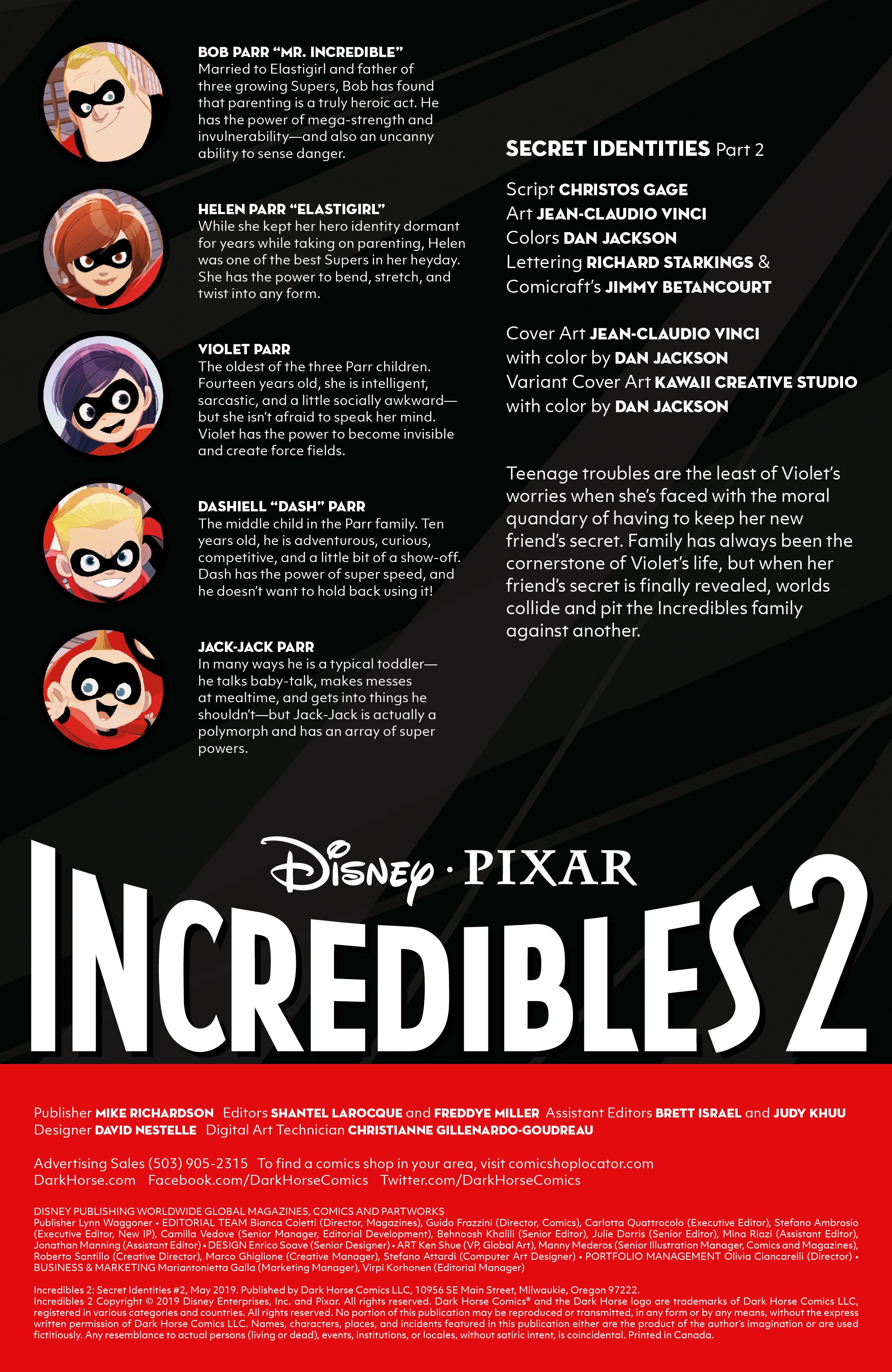 Read online Disney•PIXAR The Incredibles 2: Secret Identities comic -  Issue #2 - 2