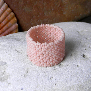 beaded ring beadwork beadwoven ring seed bead jewelry anabel27 