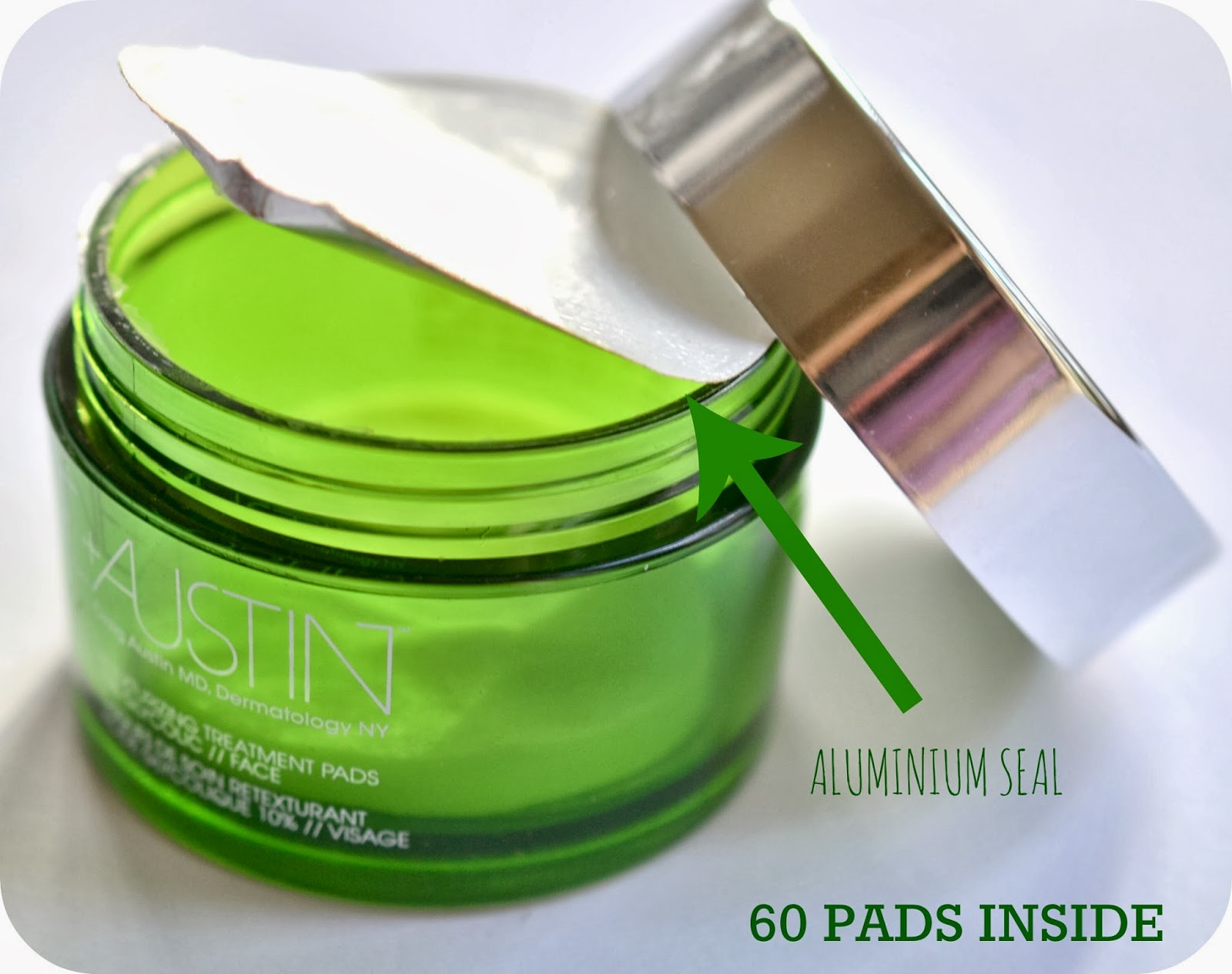 BirkinBagBeauty Cane + Austin Retexturizing Treatment Pads a Peel