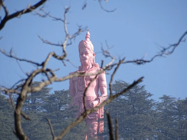 Hanuman statue Shimla near Mall road