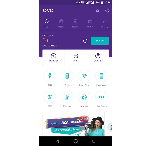 cara isi rekening ponsel