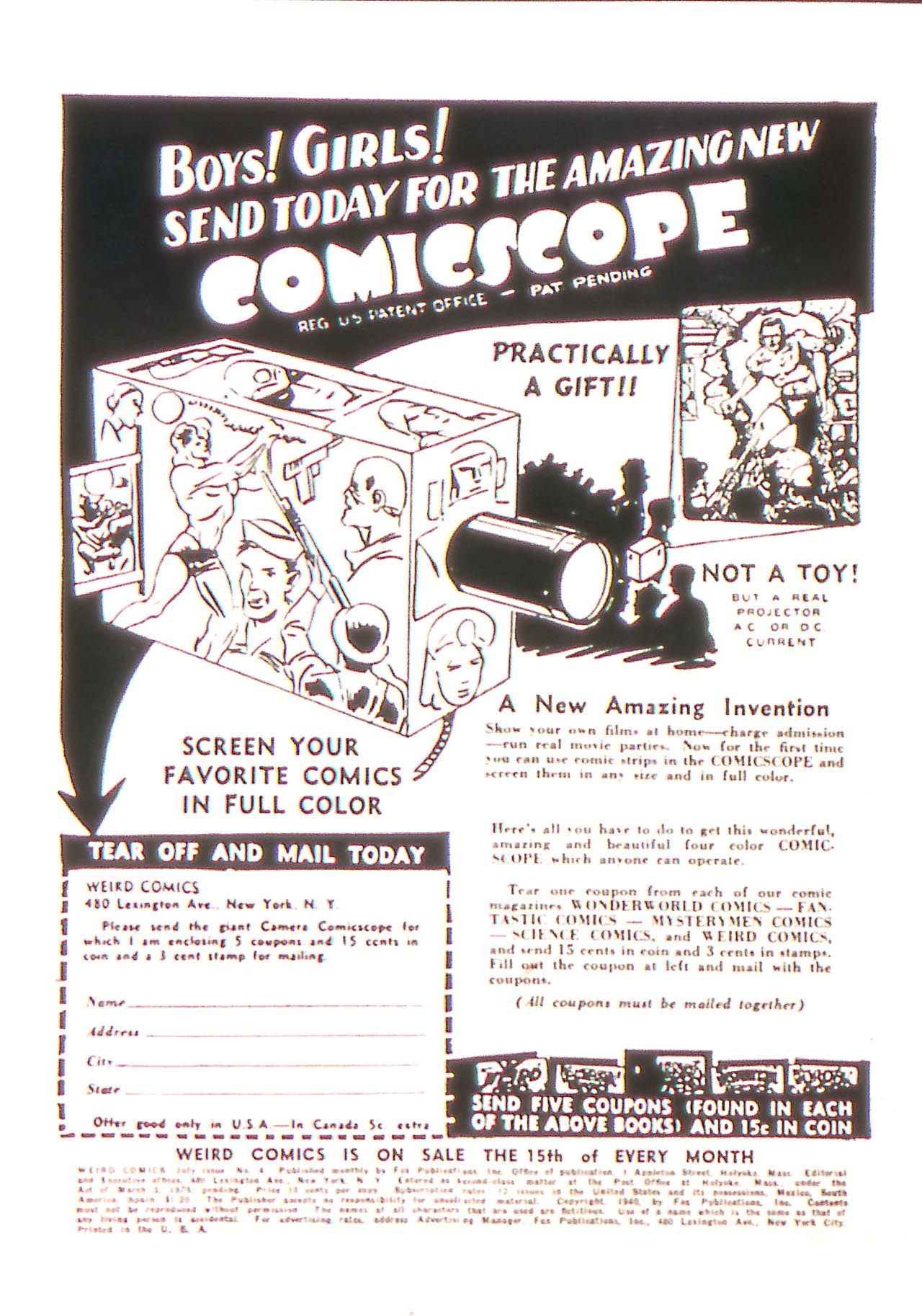Read online Weird Comics comic -  Issue #4 - 2