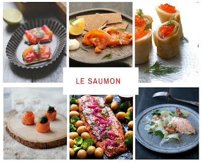 saumon cru , fumé  , mariné , tartare , crêpes , recettes festives , faciles 