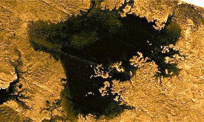 Mystery Object in Lake on Saturn's Moon Titan