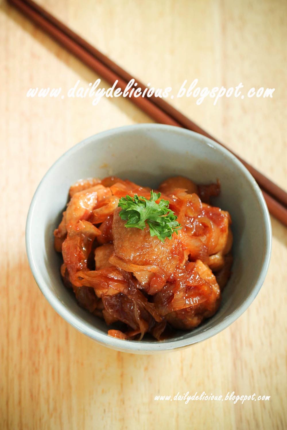 dailydelicious thai: Stir fry chicken with Japanese salt plums