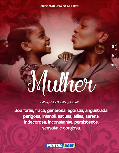 FELIZ DIA DA MULHER – PORTAL EU AMO MACAU