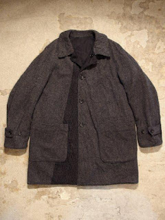 Engineered Garments "Reversible Coat in Black Nyco Ripstop with Dk.Grey Block HB Combo" Fall/Winter 2015 SUNRISE MARKET