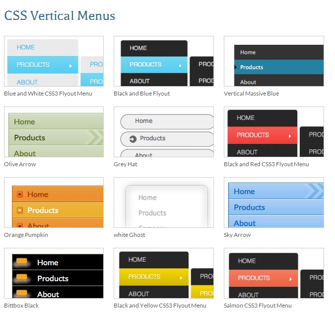 Css Menu Maker Free | Web Css Menu Maker – LLIRH