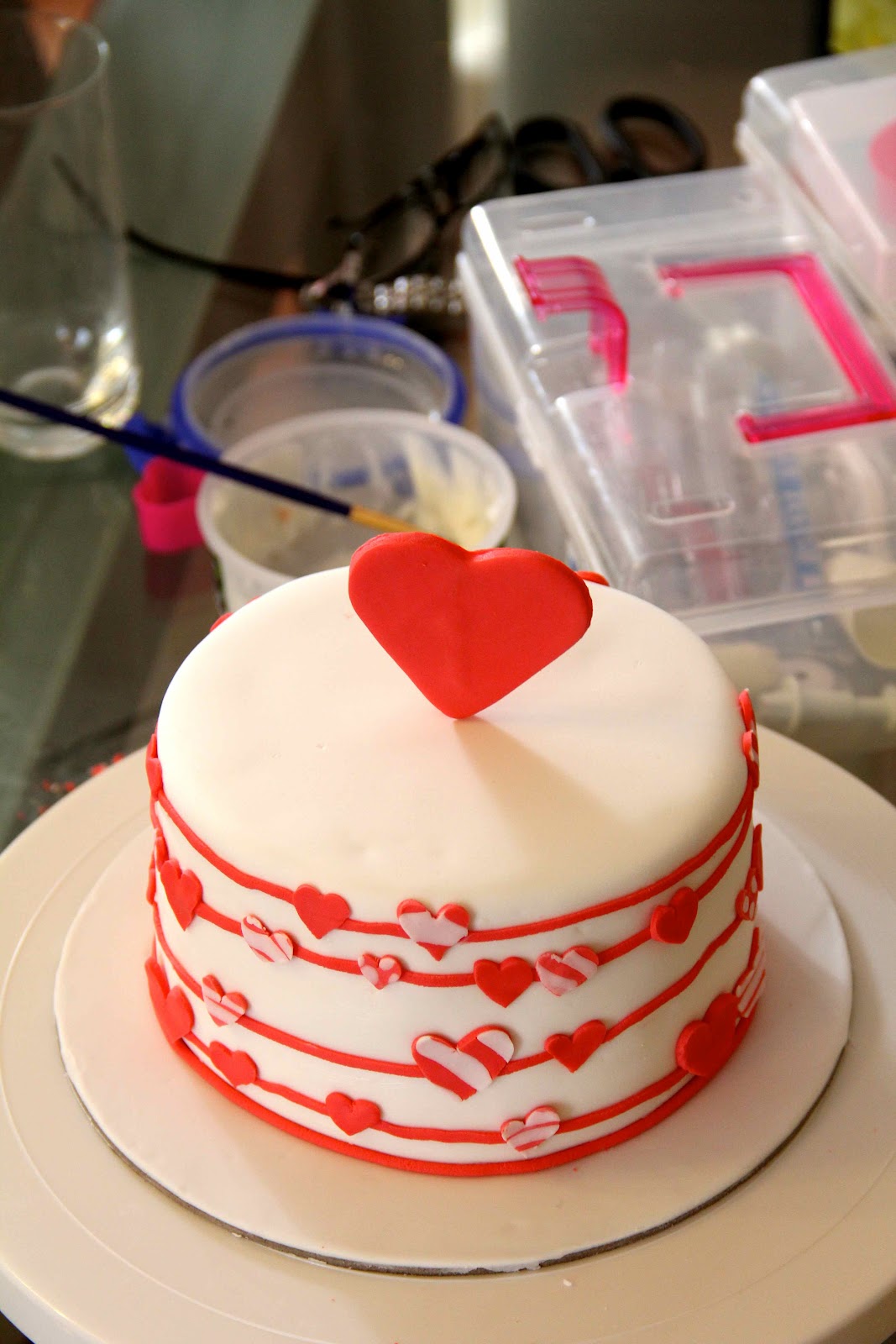 Bakerz Dad Love is in the air Valentine's Day Cake