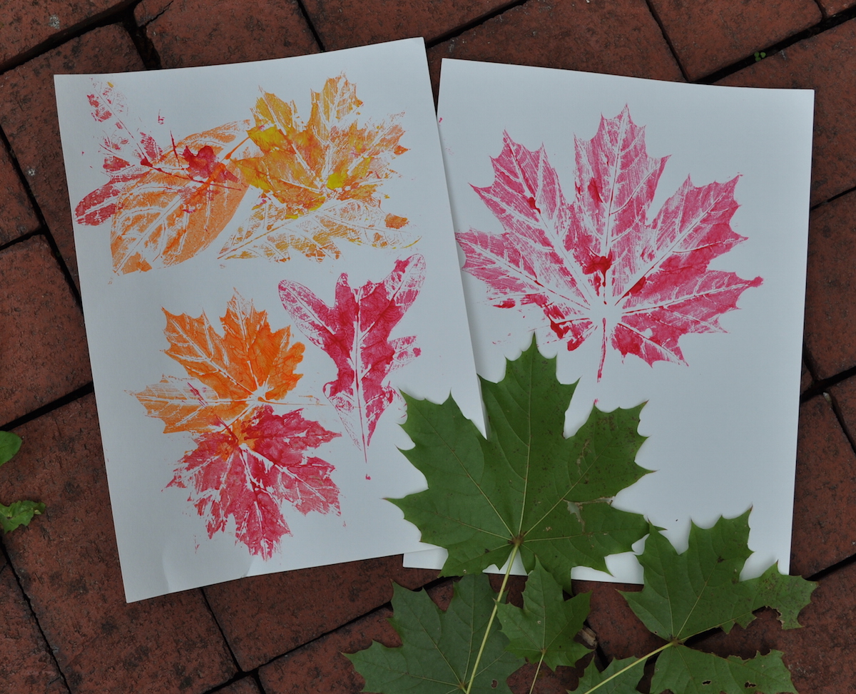 Art with Kids: Fall Leaf Prints